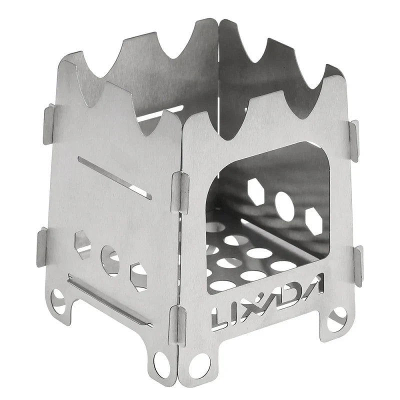 Carvallo ultralätt titanträkokare | Fällbar & bärbar | 12,8 × 11,5 × 16 cm | För camping & trekking Carvallo