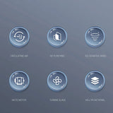 Bärbar bladlös luftkonditionering med USB-laddning och 3 hastigheter Carvallo