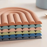 Carvallo-Bordunderlägg Coloriva Rainbow | Värmebeständig & halkfri | För grytor, stekpannor & glas | Färgglad & multifunktionell Carvallo