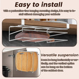 Carvallo Pro | Skärbrädehållare för underskåpsmontering | Rostfritt stål | Utan borrning | En- eller tvålagrig | 26,8 × 25,8 cm Carvallo