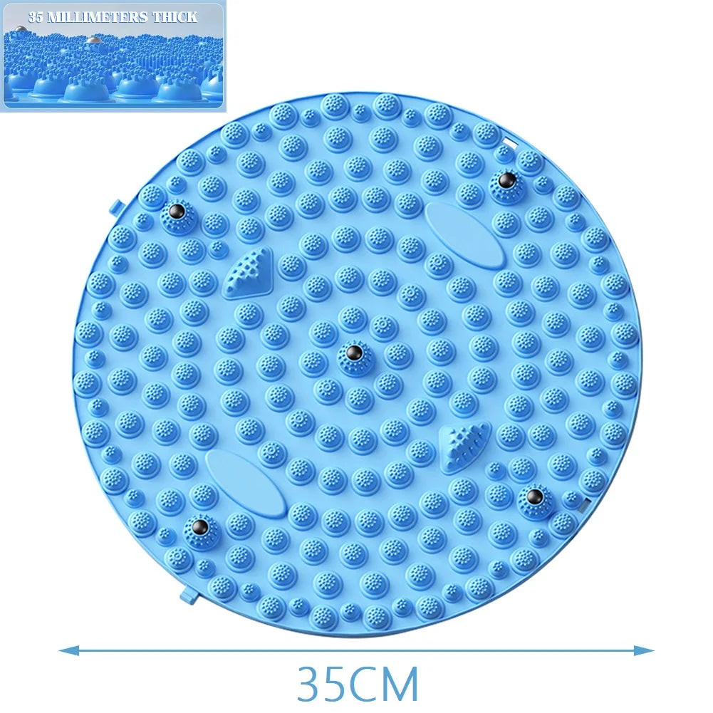 Carvallo StepBalance fotmassage akupressur fotmassage-matta 35 cm | Magnetisk & Bärbar | För avkoppling & muskelstimulering | 1 eller 2 stycken Carvallo