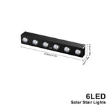 Carvallo LumiFence Solarlampor | 4-pack LED utomhuslampor | IP54 Väderbeständig | Aluminium | För Trädgård, Staket & Terrass Carvallo