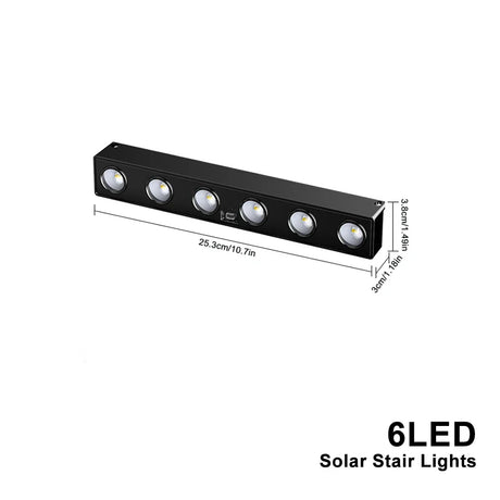 Carvallo LumiFence Solarlampor | 4-pack LED utomhuslampor | IP54 Väderbeständig | Aluminium | För Trädgård, Staket & Terrass Carvallo