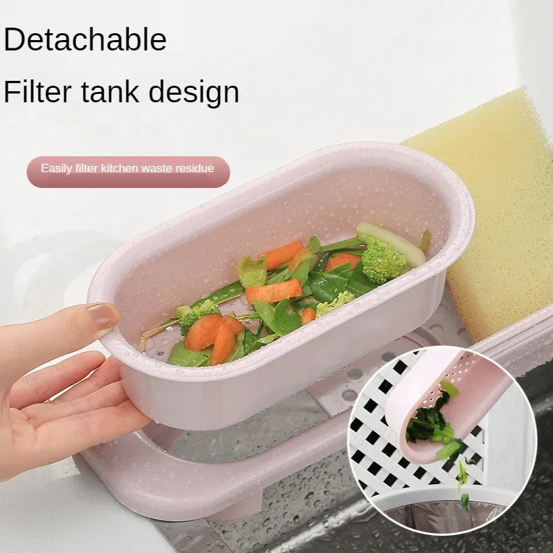 Carvallo FlexDry Organizer Justerbar diskho avtorkningshylla med handdukshållare | Teleskopisk & ventilerad Carvallo