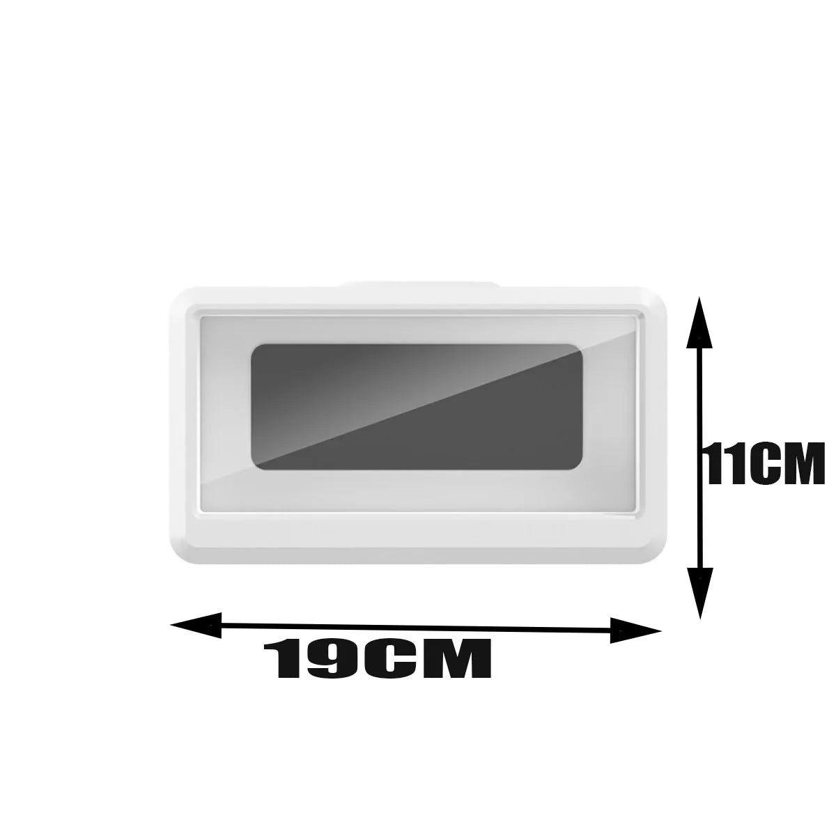 Carvallo Touch | Vattentät telefonhållare för badrummet | Väggmonterad smartphone-box med pekskärm | Självhäftande | För mobiler upp till 6,8" Carvallo