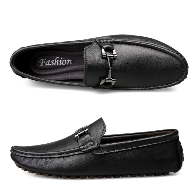 Mockasiner i läder med andningsförmåga för män-Shoes for Men-Hemnix-Hemnix