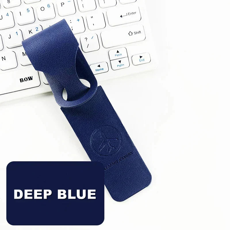 Carvallo Koffertagg i konstläder | Adressetikett för resebagage | Bagagetagg för väskor och väskor | 9 färger Carvallo