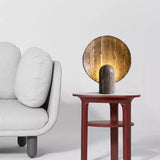 TravertineGlow Bordslampa – Modern Nordisk Lampa Hemnix