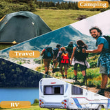 Carvallo tvättlina TravelTendu | 10 m utdragbar med 10 stoppare | För camping, balkong, bad & utomhusäventyr Carvallo