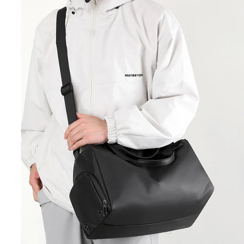 Carvallo Vattentät Resväska med Fuktfack | Stor Sport- & Helgväska för Damer & Herrar | Axelväska med Bärrem | Perfekt för Fitness, Resor & Vardagen Carvallo