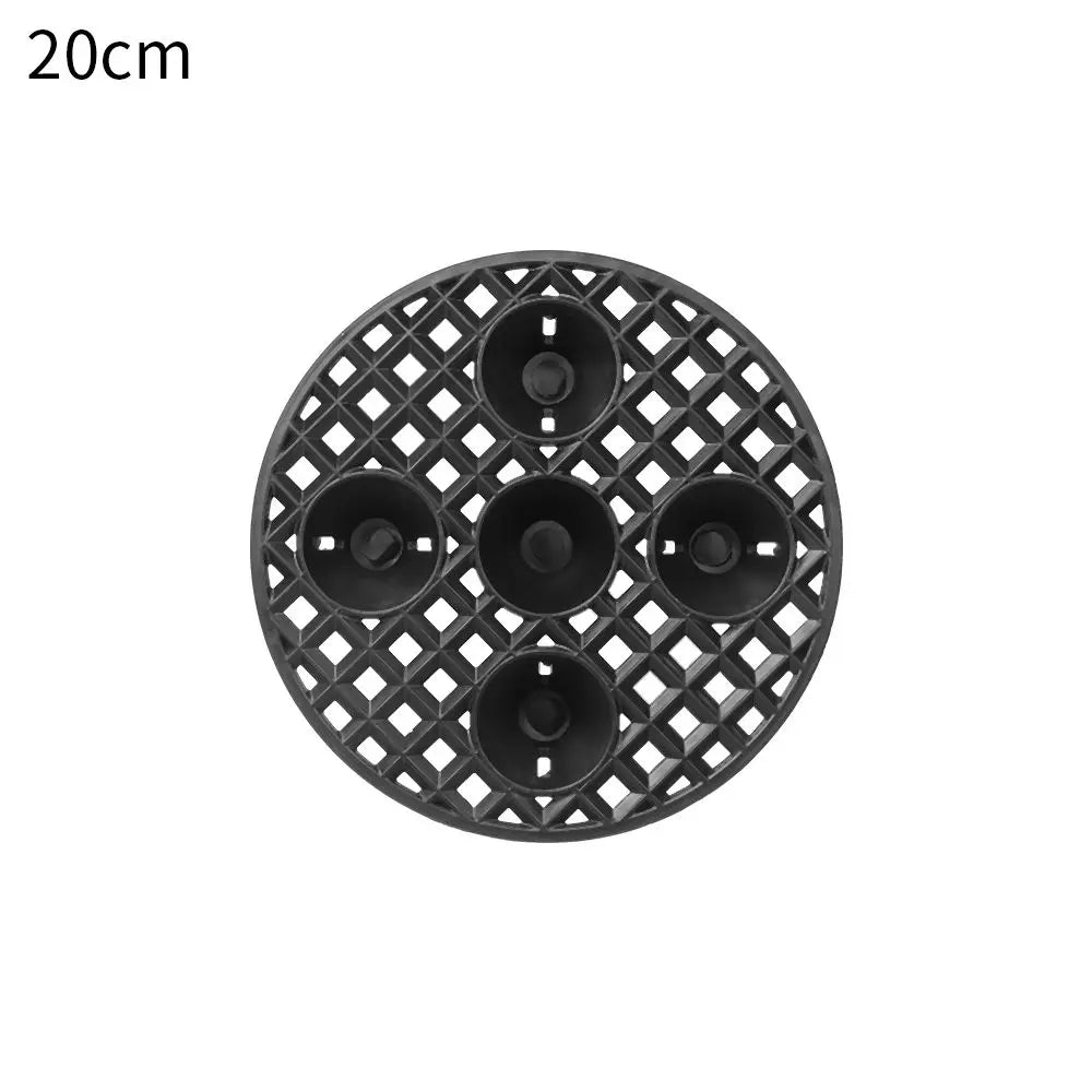 Carvallo växtkruka underlägg med ståfunktion | Golv- & terrasskydd | 20/30/40 cm Ø | För inomhus & utomhus Carvallo