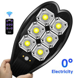 Carvallo Solar Vägglampa med Fjärrkontroll | 6x COB LED-lampor | 3 Ljuslägen | IPX66 Vattentät | För Trädgård, Gård & Uppfart Carvallo