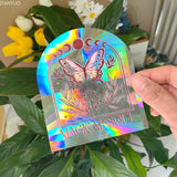 Carvallo fönsterdekal solfångare | Självhäftande med 3D-regnbågseffekt | För fönster, väggar & dekoration Carvallo