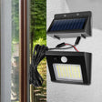 Carvallo LED Trädgårdsspotlight | 32/48 LEDs | IP65 Solarlampa med 1200 mAh Batteri | Vattentät & Automatisk – För Staket, Gård & Terrass Carvallo