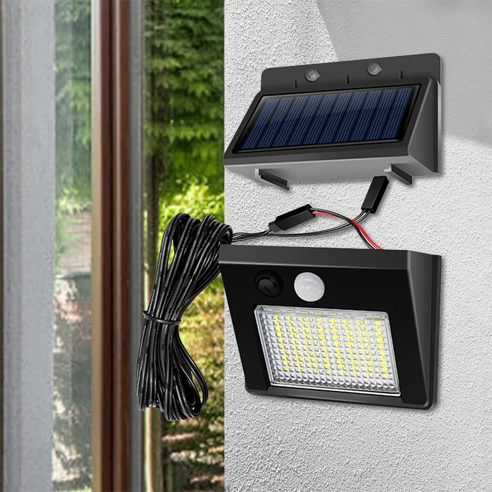 Carvallo LED Trädgårdsspotlight | 32/48 LEDs | IP65 Solarlampa med 1200 mAh Batteri | Vattentät & Automatisk – För Staket, Gård & Terrass Carvallo