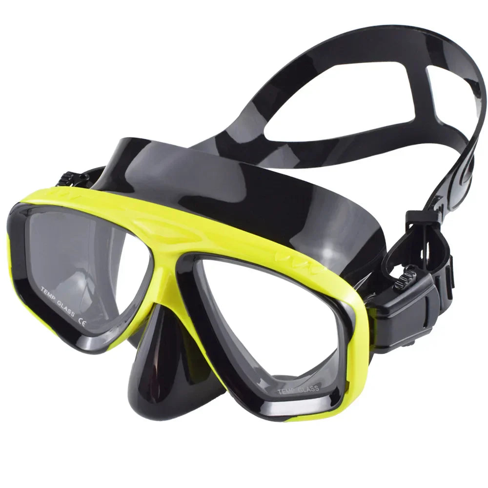 Carvallo dykmask med snorkel | 180° panoramautsikt | Antiläckage & HD-glas | Livsmedelsgodkännt silikon Carvallo