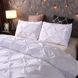 Carvallo – Pintuck Duvet Cover Set med Elegant Diamantstruktur Carvallo