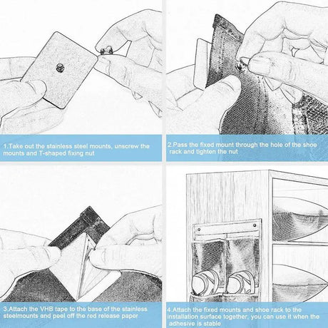 Carvallo MaxGrid Väggorganisatör med 6 fack | Hängande förvaringsväska | Non-woven & Fönster Carvallo