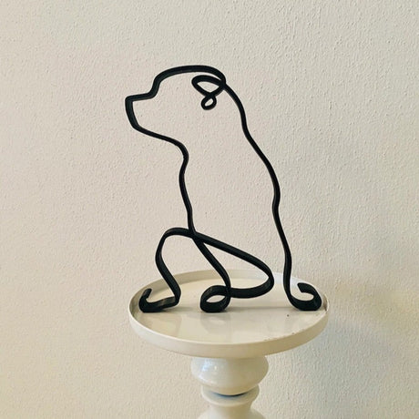 Minimalistisk hund konstskulptur-Home-Hemnix-Rottweiler-Hemnix