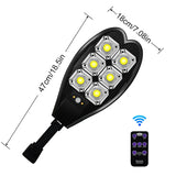 Carvallo Solar Vägglampa med Fjärrkontroll | 6x COB LED-lampor | 3 Ljuslägen | IPX66 Vattentät | För Trädgård, Gård & Uppfart Carvallo