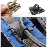 Carvallo Schlauchhalter Clip för dryckessystem | 360° roterbar | MOLLE-kompatibel | För ryggsäck, utomhus & camping | Lätt & Robust Carvallo