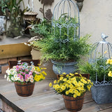 Carvallo – Rustik utomhusblomkruka i klassisk tunnaform för trädgård och terrass Carvallo