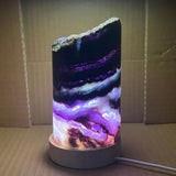 RainbowGlow – Fluorite table lamp with enchanting light effects for a calming atmosphere Carvallo