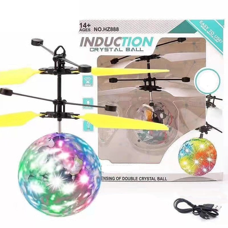 RC Flygande LED-boll Helikopter Drone-DIY-Hemnix-Kristallkula-Hemnix