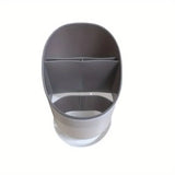 Carvallo bestickshållare med avrinning | Flerlagrad köksorganisatör för ätpinnar, skedar & bestick | Hygienisk & lätt att rengöra Carvallo