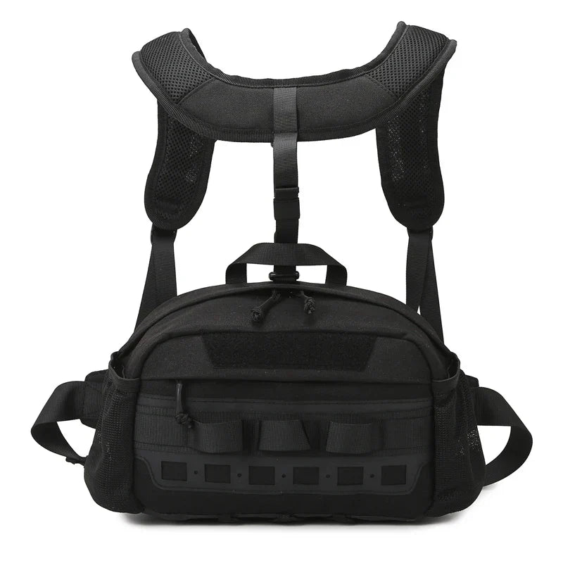 Carvallo Outdoor-Höftväska GearFlex Pro | 30 × 11 × 17 cm | Molle-system, flertalet fickor & bärkomfort | För fiske, vandring & camping Carvallo