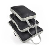 Carvallo Resväskor Set | 3-delat Komprimerbart | Lätt & Andningsbart | Med Fönster Carvallo