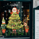 Fönsterdekoration - Festlig dekoration med jultomte och djur för en mysig jul Carvallo