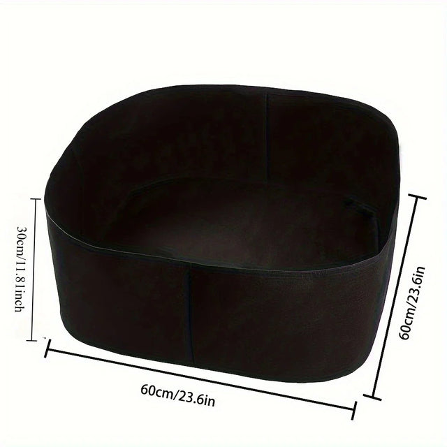 Carvallo FlexiBed Höjdplanteringspåse av ventilativt nonwoven-material | Rektangulär & upphöjd | För örter, blommor & grönsaker | Återanvändbar Carvallo