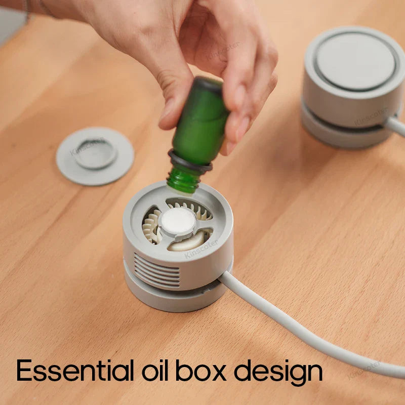 Carvallo Nackventilator Bladeless | Bärbar & Återuppladdningsbar | 3-Stegs Kylning | Tyst & Kompakt Carvallo