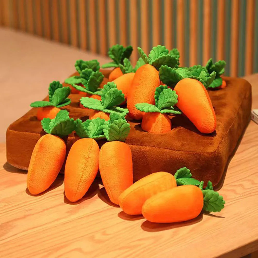 Interaktiv Plush Morots Hundleksak - Morots Snuffle Mat för Hundar Carvallo
