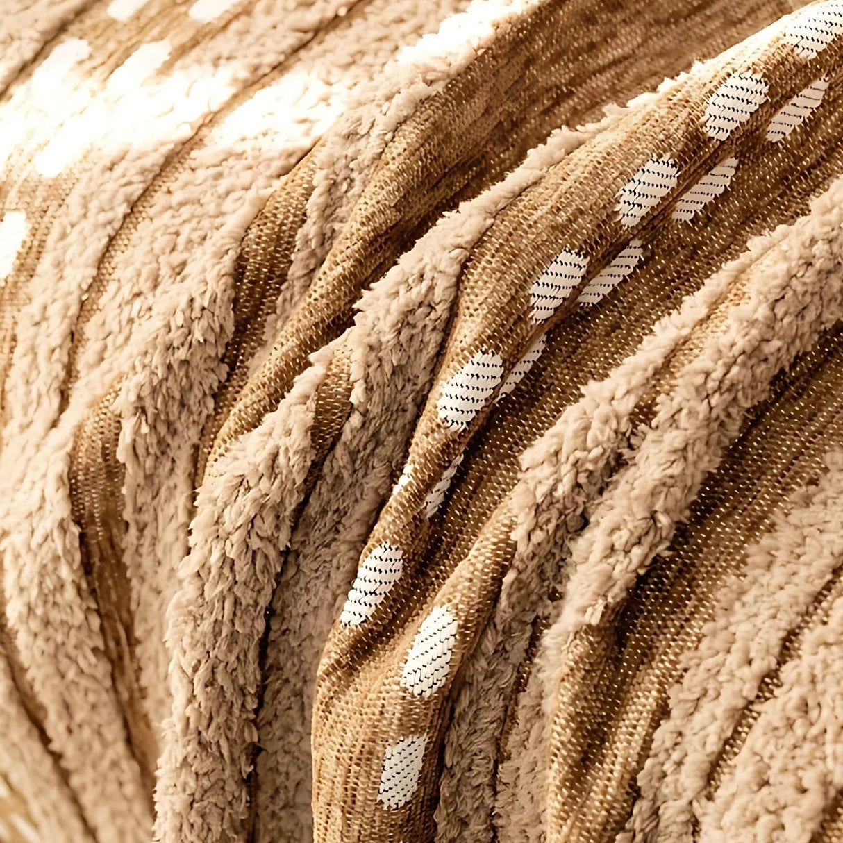 Sahara Style Plush Boho Sofföverdrag Filt Carvallo