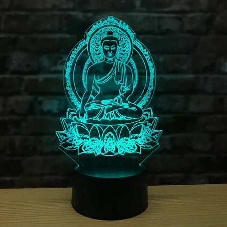 LumiBuddha - 3D LED Nattlampa med Färgförändring och Meditativ Atmosfär Carvallo