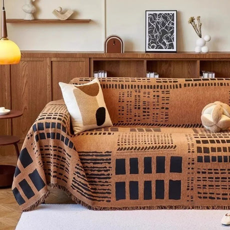 Savanna Geo Chenille Sofföverdrag Carvallo