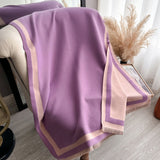 Savéra Randig Dubbelsidig Poncho Schal Carvallo