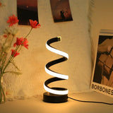 Moderna spiral-LED-bordslampa Carvallo