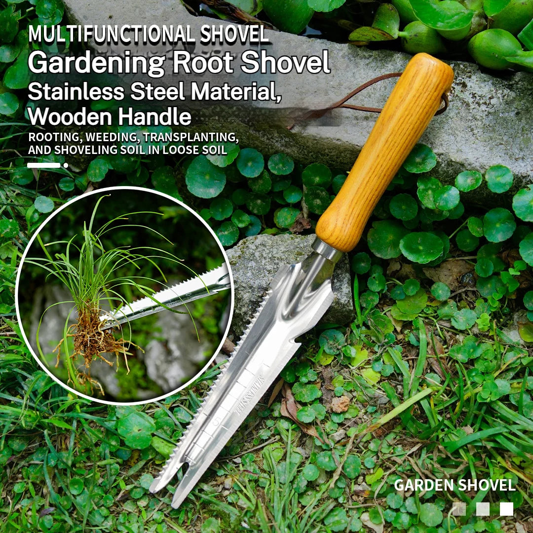 Carvallo Handspade | Rostfritt stål & bokträ | Ogräsrensning, plantering & omplantering Carvallo