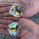 Carvallo LumiKristall Duo | 2-pack Kristallprismor | Regnbåsfångare för fönster, balkong och trädgård Carvallo