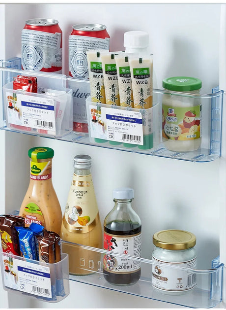 Carvallo Väggmonterad Förvaringslåda | Transparent & platsbesparande | För Kylskåp, Bad & Kök | 11 × 4 × 6,5 cm Carvallo