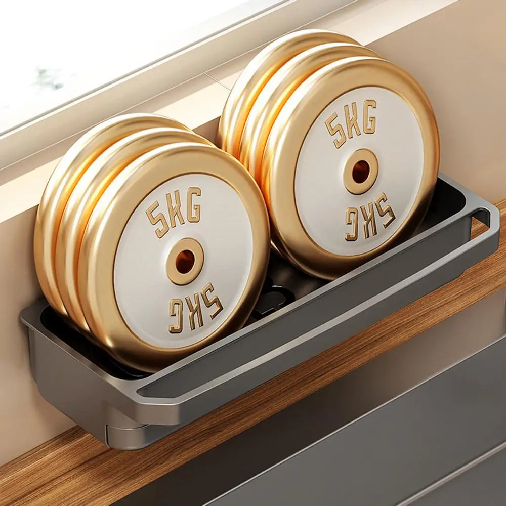 Carvallo Diskbänk Organizer | Avtorknings- & Förvaringshylla | Rutschförbättrad & självavvattnande | För svampar, trasor & tvål | 32 × 11 cm Carvallo