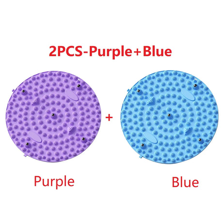 Carvallo StepBalance fotmassage akupressur fotmassage-matta 35 cm | Magnetisk & Bärbar | För avkoppling & muskelstimulering | 1 eller 2 stycken Carvallo