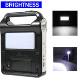 Carvallo Bärbart Solgenerator-set | 15 W med batteri & LED-lampa | USB-laddningsfunktion | För camping, nödbelysning & utomhus | 20,5 × 15 × 5 cm Carvallo