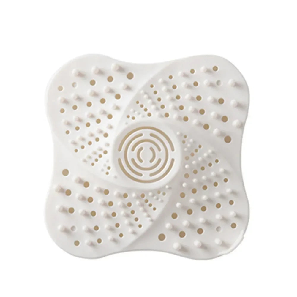 Carvallo DrainShield SoftCatch | Avloppsstopp för dusch, handfat & badkar | Silikon-hårfångare med sugkopp | 13×13 cm Carvallo