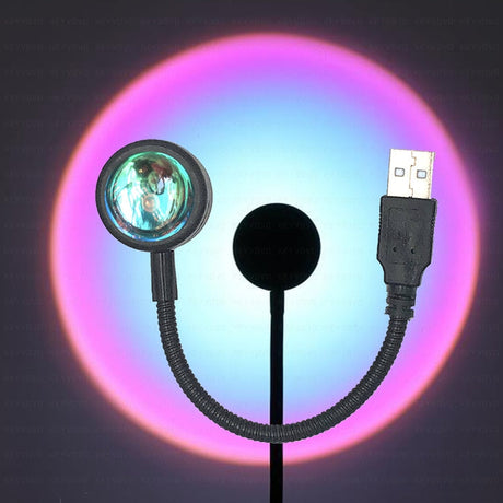 USB LED-lampa för omgivningsbelysning-Lights-bellasverige-Enfärgad-Lila-Hemnix