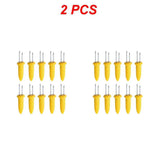 Carvallo rostfritt stål majsgafflar set | Värmetålig & Återanvändbar | För grill, camping & kök | 6 × 2 cm Carvallo