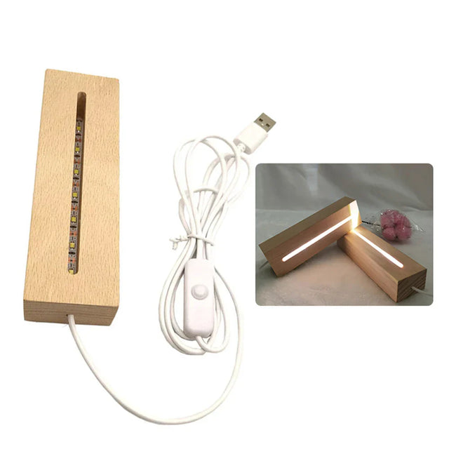 Carvallo LED trädisplaybas | Med färgbyte & 3 ljuslägen | USB-drift | För kristaller, akryl & dekorationselement Carvallo